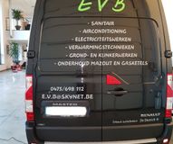 E.V.B, reclamebestickering, camionette